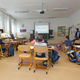 Vyučovanie v I.B triede, spolupráca učiteľ a asistent učiteľa