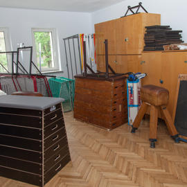 Náraďovňa v telocvični
