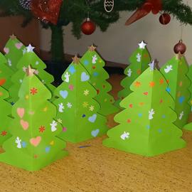 Vianočné stromčeky v I.oddelení ŠKD
