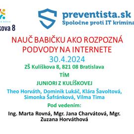 Nauč svoju babičku, ako rozpozná podvody na internete - projekt