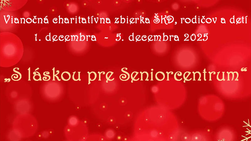 S láskou pre Seniorcentrum